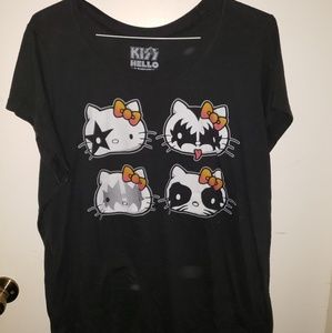 Kiss Hello Kitty tee